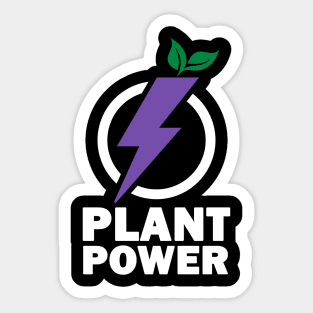 Plant Power (Eggplant) Sticker